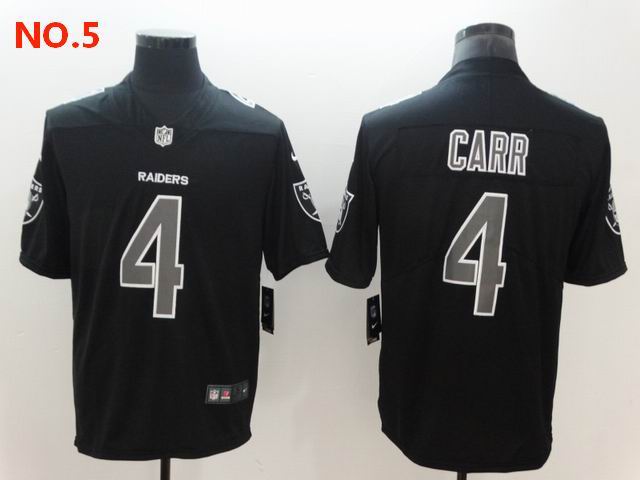 Men's Las Vegas Raiders 4 Derek Carr Jesey NO.5;